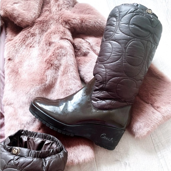 Coach Cantina puffer boots - Picture 1 of 10